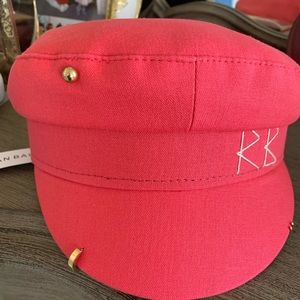 Ruslan Baginskiy hot pink backer boy hat
